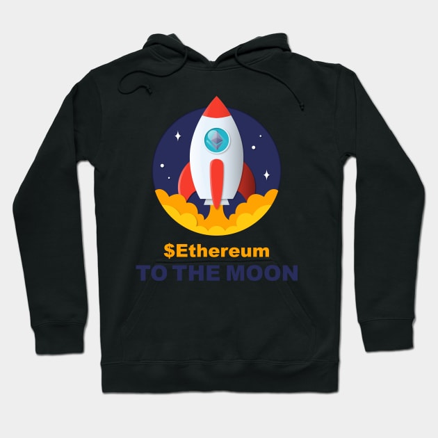 ETH hold to the moon Hoodie by yphien